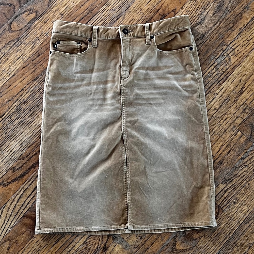 Express Stretch Velvet Skirt